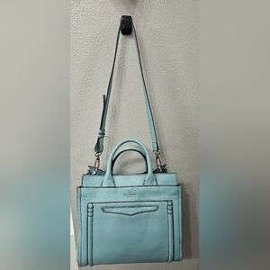 Kate Spade Blue Leather Purse/Crossbody/Work Tote